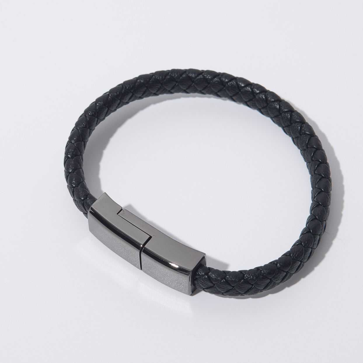 Smart Leather Bracelet USB Portable Travel Charging for Men Women Android / iPhone